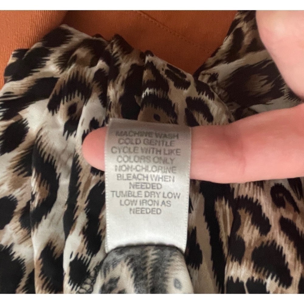** BUNDLE SALE 3/$16 ** Avenue Sleeveless Maxi Sundress Animal Print Size 18/20 - Picture 13 of 14